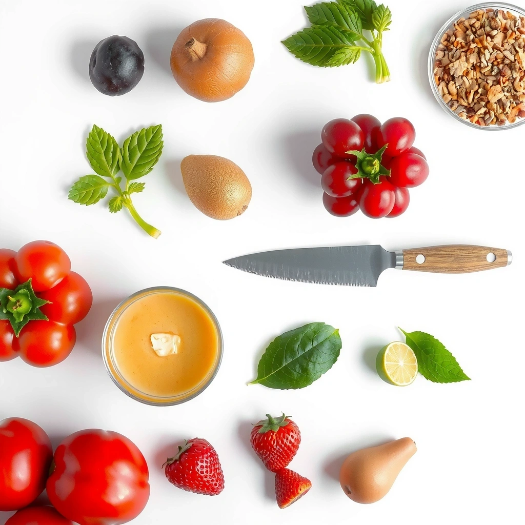 Frische Zutaten für ausgewogene Ernährung